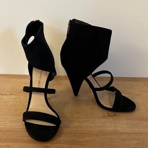 NEW Tamara Mellon Black Strappy Heels
